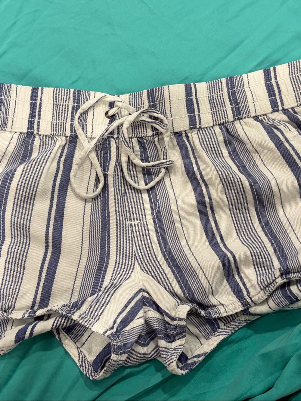 Heritage Navy and White Vertical Stripe Shorts
